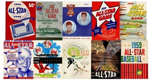 1950-1959 All Star Game Program Complete Run of (11) Publications    